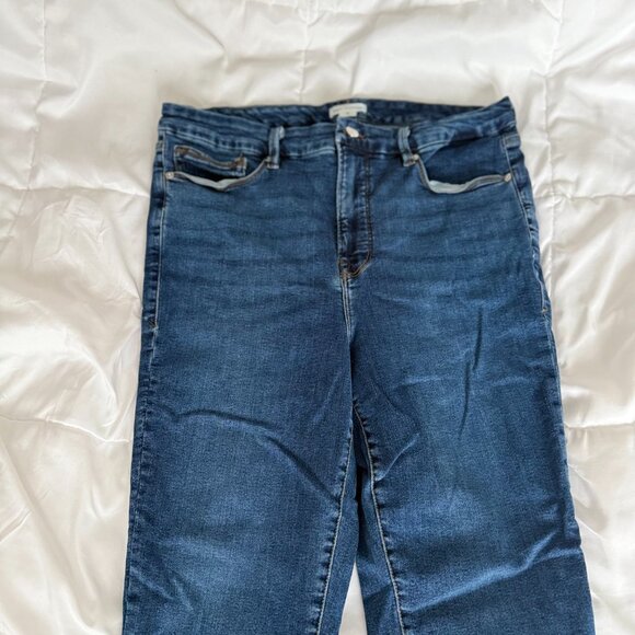 Good American Good Legs Raw Hem Stretch Skinny Jeans (Plus Size 16/1X) Like new - Picture 6 of 9